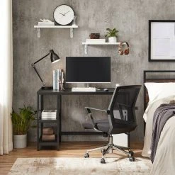 VASAGLE Computertisch »LWD047B16«, Schreibtisch, PC-Tisch, mit 2 Ablagen, für Büro, Wohnzimmer, schwarz -Vasagle Auslauf Geschäft 9228bc3f 1d2f 4231 8e45 5ae2f2dc615c