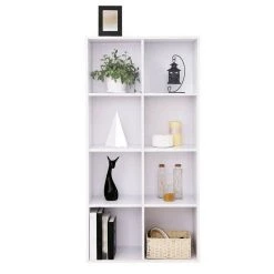 VASAGLE Raumteiler »LBC203 LBC24«, Würfelregal, Bücherschrank, freistehend, als Dekoration, Wohnzimmer, Schlafzimmer, Kinderzimmer Eiche Hell, Wei&szlig;, Vintage -Vasagle Auslauf Geschäft 94f125f5 16ac 4123 9cb6 a794669c262c