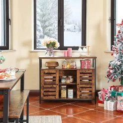 VASAGLE Sideboard »LSC79BX«, Beistellschrank, Küchenschrank, Breite 100 cm, vintage -Vasagle Auslauf Geschäft 958ed4ae de85 4eeb bf13 02dba07352a9