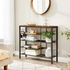 VASAGLE Schuhregal »LBS021B01«, Schuhschrank, für 14 Paar Schuhe, im Eingangsbereich, Industriestil, 100 x 30 x 90 cm -Vasagle Auslauf Geschäft 95972a25 41f4 4e48 a2a9 a2264f532686