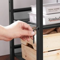 VASAGLE Beistelltisch »LET23X«, Beistelltisch, Nachttisch, mit 2 verstellbaren Gitterablagen, Industrie-Design 17 VASAGLE Beistelltisch »LET23X«, Beistelltisch, Nachttisch, mit 2 verstellbaren Gitterablagen, Industrie-Design -Vasagle Auslauf Geschäft 95b56299 a8b6 4823 b4b9 f33dd3170800