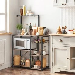 VASAGLE Standregal »KKS035/35«, Küchenregal mit Metallkorb, 6 S-Haken und Regalablagen, 90 x 40 x 132 cm, Industrie-Design Haselnussbraun-schwarz, Greige-schwarz, Vintage 48 VASAGLE Standregal »KKS035/35«, Küchenregal mit Metallkorb, 6 S-Haken und Regalablagen, 90 x 40 x 132 cm, Industrie-Design Haselnussbraun-schwarz, Greige-schwarz, Vintage -Vasagle Auslauf Geschäft 97c5da46 e159 4332 abaa f2c35f95afe1