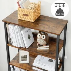 VASAGLE Bücherregal »LBC029B01«, Bücherschrank, Aufbewahrungsschrank, Schlafzimmer, 66 x 30 x 148,9 cm, vintage -Vasagle Auslauf Geschäft 981d7a16 6fb0 43fb aa8e 1a380b269b38