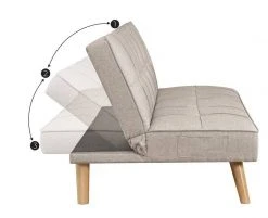 VASAGLE Schlafsofa »LCS701«, Schlafcouch, Bettsofa, 175 x 83 x 76 cm, Ausklappsofa, Wohnheim, grau Beige 32 VASAGLE Schlafsofa »LCS701«, Schlafcouch, Bettsofa, 175 x 83 x 76 cm, Ausklappsofa, Wohnheim, grau Beige -Vasagle Auslauf Geschäft 9891e368 cee9 4cb7 b813 ee6661c74bad