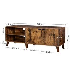 VASAGLE Lowboard »LTV027X01«, TV-Schrank, Fernsehtisch, TV-Regal für Fernseher bis zu 60 Zoll, mit verstellbaren Ablagen -Vasagle Auslauf Geschäft 9ab1c583 8649 45ce 9aa1 1698f1aba30b