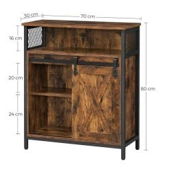 VASAGLE Sideboard »LSC089B01«, Aufbewahrungsschrank, Küchenschrank, Flur, Wohnzimmer, Arbeitszimmer, vintage -Vasagle Auslauf Geschäft 9ad591d8 b015 4056 9db9 9302a26b1f69
