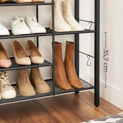 VASAGLE Schuhregal »LBS021B01«, Schuhschrank, für 14 Paar Schuhe, im Eingangsbereich, Industriestil, 100 x 30 x 90 cm -Vasagle Auslauf Geschäft 9d38d17a 8593 454f b9dc 54d8ab136750