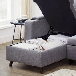 VASAGLE Schlafsofa »LCS801«, Bettsofa mit Stauraum, Ecksofa, mit Becherhalter, einfache Montage, 223 x 142 x 88 cm (L x B x H), modern Dunkelgrau, Hellgrau 23 VASAGLE Schlafsofa »LCS801«, Bettsofa mit Stauraum, Ecksofa, mit Becherhalter, einfache Montage, 223 x 142 x 88 cm (L x B x H), modern Dunkelgrau, Hellgrau -Vasagle Auslauf Geschäft a20ac2c3 884f 43a9 bdb1 39c04ef2f906