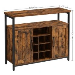 VASAGLE Sideboard »LSC094B01«, Küchenschrank, Weinschrank, mit 2 Türen, Breite 100 cm, für Wohnzimmer, Küche, vintage 19 VASAGLE Sideboard »LSC094B01«, Küchenschrank, Weinschrank, mit 2 Türen, Breite 100 cm, für Wohnzimmer, Küche, vintage -Vasagle Auslauf Geschäft a379bd61 6020 4c1e 9407 4828154480c4