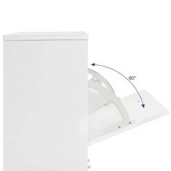 VASAGLE Schuhschrank »LBC602H LBC02WT« Schuhkommode, Trennwände verstellbar und abnehmbar, für 12 Paar Damenschuhe oder 8 Paar Herrenschuhe Eichefarben, Wei&szlig; -Vasagle Auslauf Geschäft a3885b87 9569 485e bb90 cc09a79c3af4