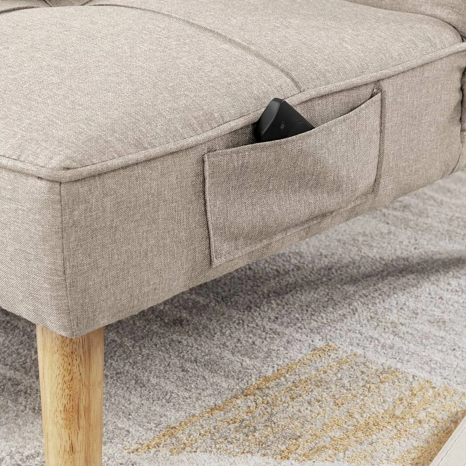 VASAGLE Schlafsofa »LCS701«, Schlafcouch, Bettsofa, 175 x 83 x 76 cm, Ausklappsofa, Wohnheim, grau Beige 19 VASAGLE Schlafsofa »LCS701«, Schlafcouch, Bettsofa, 175 x 83 x 76 cm, Ausklappsofa, Wohnheim, grau Beige – Bild 18