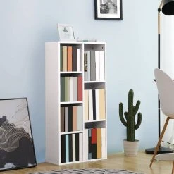 VASAGLE Bücherregal »LBC27NL LBC27WT LBC27BX«, Würfelregal, Standregal, eichefarben Natur, Vintage, Wei&szlig; -Vasagle Auslauf Geschäft a3bc5097 d332 470b 8904 55a51ba2d756