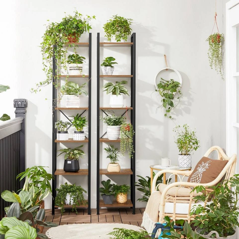 VASAGLE Bücherregal »LLS101B01 LLS100B01«, Standregal, DVD-Regal, mit 6 Ebenen, Wohnzimmer, Schlafzimmer, Kinderzimmer, vintage-schwarz 14 VASAGLE Bücherregal »LLS101B01 LLS100B01«, Standregal, DVD-Regal, mit 6 Ebenen, Wohnzimmer, Schlafzimmer, Kinderzimmer, vintage-schwarz – Bild 12