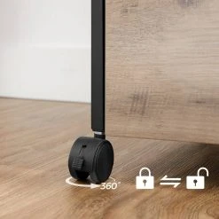 VASAGLE Aktenschrank »OFC71X OFC071B02« Rollcontainer mit 2 Schubladen, vintage Greige-schwarz -Vasagle Auslauf Geschäft a83834e2 e2f2 44e9 91f7 506fa40553ea