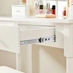 VASAGLE Schminktisch »RDT172W01«, Frisiertisch, mit Hocker und 10 Glühbirnen, transparente Tischplatte aus Hartglas 18 VASAGLE Schminktisch »RDT172W01«, Frisiertisch, mit Hocker und 10 Glühbirnen, transparente Tischplatte aus Hartglas -Vasagle Auslauf Geschäft a876b4b6 201e 446d b018 a7649c2d2e74