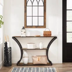 VASAGLE Konsolentisch »LNT089B01«, Flurtisch, verlängerte Tischplatte, Wohnzimmer, Flur, Schlafzimmer, vintage -Vasagle Auslauf Geschäft abf806f6 b99b 46c4 a758 d535218a2392