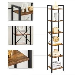 VASAGLE Bücherregal »LLS101B01 LLS100B01«, Standregal, DVD-Regal, mit 6 Ebenen, Wohnzimmer, Schlafzimmer, Kinderzimmer, vintage-schwarz 37 VASAGLE Bücherregal »LLS101B01 LLS100B01«, Standregal, DVD-Regal, mit 6 Ebenen, Wohnzimmer, Schlafzimmer, Kinderzimmer, vintage-schwarz -Vasagle Auslauf Geschäft ad1d3525 54d5 4380 b83d 4e0a7a80eeef