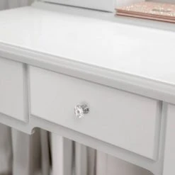 VASAGLE Schminktisch »RDT09WL«, Frisiertisch, Kosmetiktisch mit Beleuchtung, mit Spiegel und Hocker, 5 Schubladen -Vasagle Auslauf Geschäft aecd79f2 863e 4b6c 9591 ab0dcebeb0f6