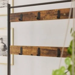 VASAGLE Garderobenständer »HSR41«, Kleiderständer mit Schuhablagen, vintage Grau, Walnussbraun 31 VASAGLE Garderobenständer »HSR41«, Kleiderständer mit Schuhablagen, vintage Grau, Walnussbraun -Vasagle Auslauf Geschäft b08715f4 0551 4067 8768 675df75f64a2