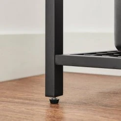 VASAGLE Standregal »KKS021B01«, Küchenregal mit Metallrahmen, 4 Ablagen aus Holz, mit 12Haken, für Flur, Küche, vintage -Vasagle Auslauf Geschäft b0f16432 9deb 4af2 9592 3b36248a3db7