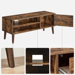 VASAGLE Lowboard »LTV09 LTV120«, Retro TV-Regal, Fernsehtisch, Fernsehschrank, 110/120 x 40 x 49 cm Greige, Vintage, Wei&szlig; -Vasagle Auslauf Geschäft b3054e95 9e97 43c1 9fe8 c927c120bc3c