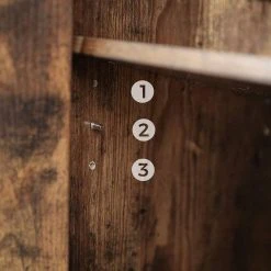 VASAGLE Sideboard »LSC013B01«, Küchenschrank, Konsolentisch mit Glasoberfläche, Stahlgestell, Industrie-Design, vintage -Vasagle Auslauf Geschäft b324061a 3b8b 4413 aed1 c7ee5f9f791f