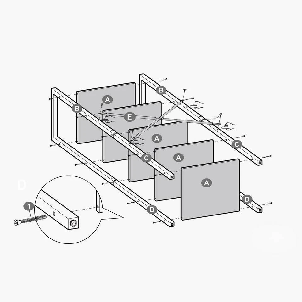 VASAGLE Bücherregal »LLS101B01 LLS100B01«, Standregal, DVD-Regal, mit 6 Ebenen, Wohnzimmer, Schlafzimmer, Kinderzimmer, vintage-schwarz 9 VASAGLE Bücherregal »LLS101B01 LLS100B01«, Standregal, DVD-Regal, mit 6 Ebenen, Wohnzimmer, Schlafzimmer, Kinderzimmer, vintage-schwarz – Bild 7