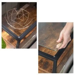 VASAGLE Lowboard »LTV051B01«, TV-Regal, Fernsehtisch, Couchtisch, Glastisch, vintage -Vasagle Auslauf Geschäft b525b10d 66a8 4815 875a 35a3d84bffc6