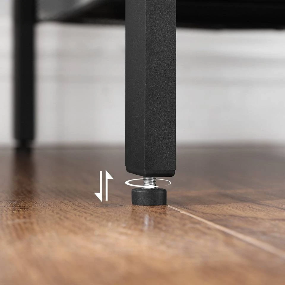 VASAGLE Beistelltisch »LET23X«, Beistelltisch, Nachttisch, mit 2 verstellbaren Gitterablagen, Industrie-Design 9 VASAGLE Beistelltisch »LET23X«, Beistelltisch, Nachttisch, mit 2 verstellbaren Gitterablagen, Industrie-Design – Bild 7