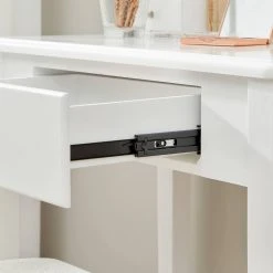 VASAGLE Schminktisch »RDT151W01«, Frisiertisch, Kosmetiktisch, mit 10 dimmbare Glühbirnen, gepolsterter Hocker -Vasagle Auslauf Geschäft b920c83c 3fa2 48df ba2a 51bf6394252b