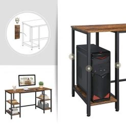 VASAGLE Schreibtisch »LWD54X«, Bartisch, Bürotisch, Computertisch, große Tischoberfläche, Arbeitszimmer, 137 x 55 x 75 cm, vintage 16 VASAGLE Schreibtisch »LWD54X«, Bartisch, Bürotisch, Computertisch, große Tischoberfläche, Arbeitszimmer, 137 x 55 x 75 cm, vintage -Vasagle Auslauf Geschäft bc251ce6 ef23 4e0f a926 9ed9fc4bbef3