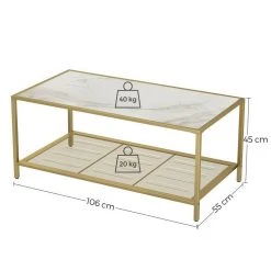 VASAGLE Couchtisch »LGT21G«, Beistelltisch, Glastisch, Sofatisch mit Metallgestell, Hartglas, Ø 84 cm, rund, stabil Gold, Schwarz 47 VASAGLE Couchtisch »LGT21G«, Beistelltisch, Glastisch, Sofatisch mit Metallgestell, Hartglas, Ø 84 cm, rund, stabil Gold, Schwarz -Vasagle Auslauf Geschäft bf98c22b 4927 4d52 9371 a78f00adbfd1