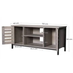 VASAGLE Lowboard »LTV43BX / MB«, TV-schrank, Fernsehtisch, mit 2 Schränken und 2 Regalebenen, 110 x 40 x 50 cm, Industrie-Design Greige-Schwarz, Vintage 28 VASAGLE Lowboard »LTV43BX / MB«, TV-schrank, Fernsehtisch, mit 2 Schränken und 2 Regalebenen, 110 x 40 x 50 cm, Industrie-Design Greige-Schwarz, Vintage -Vasagle Auslauf Geschäft c05b0ffb bd38 4cf7 a8b3 24cdb26993db
