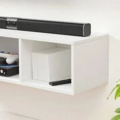 VASAGLE Wandregal »LTV104W01«, Hängeschrank, TV-Regal, TV-Schrank mit 3 Fächern, schwebend, platzsparend, weiß -Vasagle Auslauf Geschäft c05be978 ad8b 420f b7be 4ddfe5130ea4