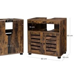 VASAGLE Waschbeckenunterschrank »BBK04BX« Badschrank, Badezimmerschrank, 60 x 30 x 63 cm, vintage -Vasagle Auslauf Geschäft c2fabb67 d6a3 4284 8f29 4267d5f0021e