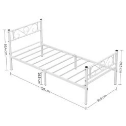 VASAGLE Metallbett »RMB061 RMB063«, Einzelbett, Doppelbett, mit Lattenrost und Bettgestell, für kleine Räume, Gästebett Schwarz, Weiß 45 VASAGLE Metallbett »RMB061 RMB063«, Einzelbett, Doppelbett, mit Lattenrost und Bettgestell, für kleine Räume, Gästebett Schwarz, Weiß -Vasagle Auslauf Geschäft c6cbf7be 6f42 4d4c 96cc eee0ab8c0a59