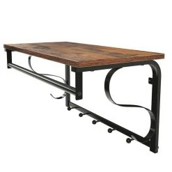 VASAGLE Wandgarderobe »LCR12BX LCR11BX«, Wandregal mit 5 Haken und Ablage, vintage -Vasagle Auslauf Geschäft c6f73e09 ab53 4616 bce2 d135ba7dc0e4