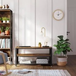 VASAGLE Lowboard »LTV50BX LTV40BX«, großer Fernsehtisch, TV-Schrank, Konsolentisch, 140/100 x 40 x 51,5 cm (L x B x H), Schlafzimmer, Wohnzimmer, Vintage 21 VASAGLE Lowboard »LTV50BX LTV40BX«, großer Fernsehtisch, TV-Schrank, Konsolentisch, 140/100 x 40 x 51,5 cm (L x B x H), Schlafzimmer, Wohnzimmer, Vintage -Vasagle Auslauf Geschäft c713d5ae db49 40f0 a66d ca32f0517b94