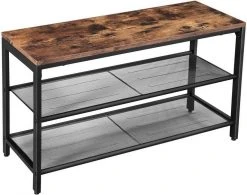 VASAGLE Schuhbank »LBS73 LBS74 LBS078«, Schuhregal mit Sitzfläche, Schuhablage, Flur, verschiedene Größen, vintage Grau