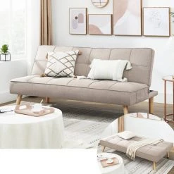 VASAGLE Schlafsofa »LCS701«, Schlafcouch, Bettsofa, 175 x 83 x 76 cm, Ausklappsofa, Wohnheim, grau Beige 29 VASAGLE Schlafsofa »LCS701«, Schlafcouch, Bettsofa, 175 x 83 x 76 cm, Ausklappsofa, Wohnheim, grau Beige -Vasagle Auslauf Geschäft cd92c5d0 2dda 4207 8c80 c218f16182ae