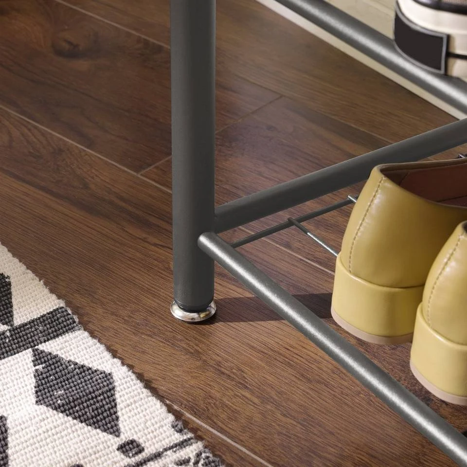 VASAGLE Garderobenständer »HSR41«, Kleiderständer mit Schuhablagen, vintage Grau, Walnussbraun 17 VASAGLE Garderobenständer »HSR41«, Kleiderständer mit Schuhablagen, vintage Grau, Walnussbraun – Bild 15