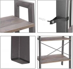 VASAGLE Standregal »LLS44MG LLS44X LLS45X«, Bücherregal, Leiterregal mit 4 Ebenen, vintage Grau 39 VASAGLE Standregal »LLS44MG LLS44X LLS45X«, Bücherregal, Leiterregal mit 4 Ebenen, vintage Grau -Vasagle Auslauf Geschäft cee7674a 1102 4c14 b41c 41eaa930dc0c