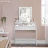 VASAGLE Schminktisch »RDT114W01«, Frisiertisch,Kosmetiktisch mit Spiegel und Glühbirnen, mit 2 Schubladen,weiß 2 VASAGLE Schminktisch »RDT114W01«, Frisiertisch,Kosmetiktisch mit Spiegel und Glühbirnen, mit 2 Schubladen,weiß -Vasagle Auslauf Geschäft cf2799d1 404e 49c3 a552 dff6fefd39a1