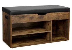 VASAGLE Schuhbank »LHS30«, Sitzbank, gepolstert, 3 offene Fächer, mit Stauraum, bis 150 kg belastbar Vintage, Wei&szlig; -Vasagle Auslauf Geschäft cf743e3b 68f7 48d7 b86a aa5471983eed