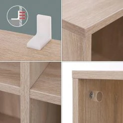 VASAGLE Raumteiler »LBC203 LBC24«, Würfelregal, Bücherschrank, freistehend, als Dekoration, Wohnzimmer, Schlafzimmer, Kinderzimmer Eiche Hell, Wei&szlig;, Vintage -Vasagle Auslauf Geschäft d0f1e515 5be3 417d bbaf d3224eb1a18d