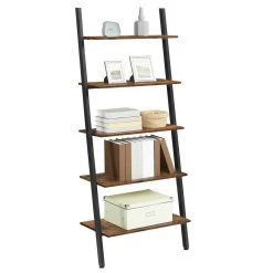 VASAGLE Standregal »LLS46BX«, Leiterregal, Bücherregal mit 5 Ebenen, Wandregal, Wohnzimmer, Küche, stabil, vintage -Vasagle Auslauf Geschäft d1289da3 cc8c 48ed 9dec 6d7b8f210fce