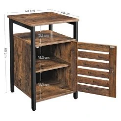 VASAGLE Nachttisch »LET62BX«, Nachtschrank, Beistelltisch, mit Ablage, vintage -Vasagle Auslauf Geschäft d39b8733 b104 4342 919a ca61ecc08a53