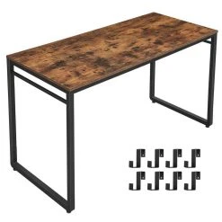 VASAGLE Schreibtisch »LWD59X LWD58X«, Computertisch, Bürotisch mit 8 Haken, Arbeitszimmer, einfacher Aufbau, Metall, vintage -Vasagle Auslauf Geschäft d64f6162 c90e 476a 97f6 c26ff46abcc3