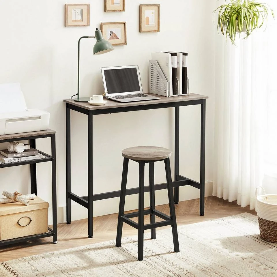 VASAGLE Bartisch »LBT10X LBT010B02«, Küchentisch, 100 x 40 x 90 cm Greige, Vintage 12 VASAGLE Bartisch »LBT10X LBT010B02«, Küchentisch, 100 x 40 x 90 cm Greige, Vintage – Bild 10