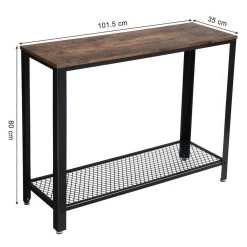 VASAGLE Konsolentisch »LNT80X LNT86X«, Konsolentisch, Beistelltisch, Flurtisch, vintage Vintage-schwarz -Vasagle Auslauf Geschäft da06be4e a04a 47dc b1cf a405c9fad698